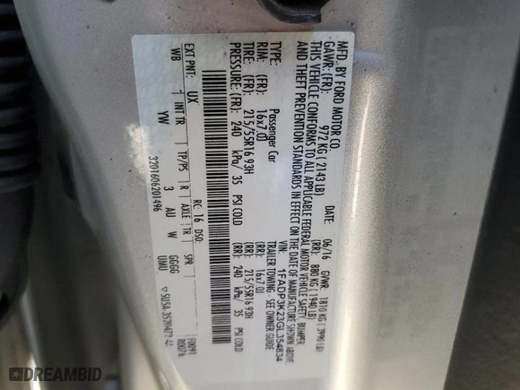 2016 Ford Focus SE with VIN 1FADP3K23GL354834, listed as a Copart auction lot 50923675 with 173,580 mi miles and Salvage Title. Bid and sale history available at carsss.com. Image 12.