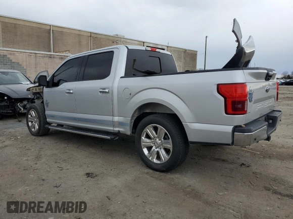 2018 Ford F-150 XL with VIN 1FTEW1CG8JKC98211, listed as a Copart auction lot 50150035 with 83,430 mi miles and Salvage Title. Bid and sale history available at carsss.com. Image 2.