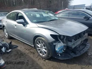 2015 Mazda 6 i Sport with VIN JM1GJ1U68F1172408, listed as a IAAI auction lot 41656486 with 161,581 mi miles. Bid and sale history available at carsss.com. Image 1.