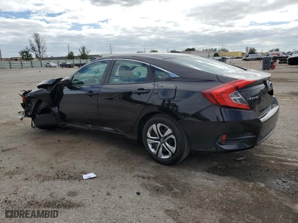 2017 Honda Civic Sedan LX with VIN 19XFC2F54HE048782, listed as a Copart auction lot 81576724 with 23,235 mi miles and Salvage Title. Bid and sale history available at carsss.com. Image 2.