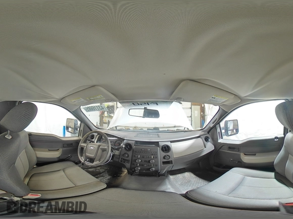 2009 Ford F-150 XL with VIN 1FTVF14V99KB49833, listed as a Copart auction lot 43116685 with 124,541 mi miles and Salvage title. Bid and sale history available at DreamBid. Image 13.