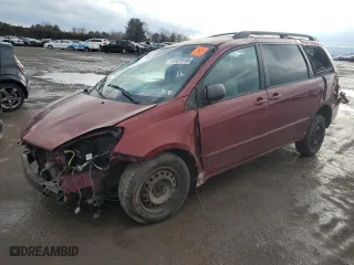 2010 Toyota Sienna CE with VIN 5TDKK4CCXAS329402, listed as a Copart auction lot 43875165 with 0 mi miles and Salvage Title. Bid and sale history available at carsss.com. Image 1.