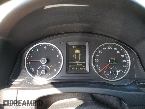 2013 Volkswagen Tiguan with VIN WVGHV7AX5DW527541, listed as a Copart auction lot 52641605 with 317,783 mi miles and Clean Title. Bid and sale history available at DreamBid. Image 9.