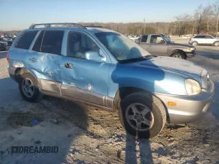 2003 Hyundai Santa Fe GLS with VIN KM8SC13E03U552538, listed as a Copart auction lot 88900865 with 250,847 mi miles and Salvage Title. Bid and sale history available at carsss.com. Image 4.