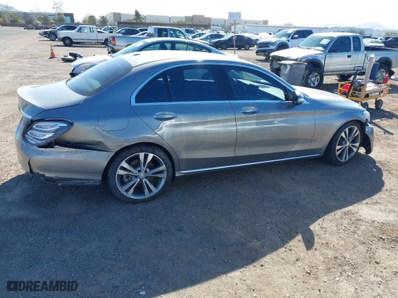 2015 Mercedes-Benz C-Class C 300 with VIN 55SWF4JB7FU049897, listed as a IAAI auction lot 41795671 with 137,194 mi miles. Bid and sale history available at carsss.com. Image 13.