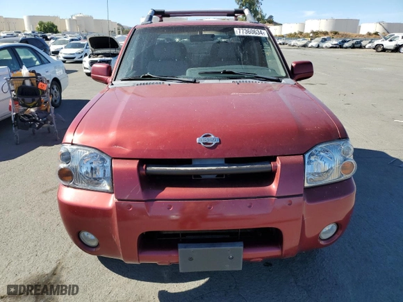 2001 Nissan Frontier 4WD SE with VIN 1N6ED27Y51C354143, listed as a Copart auction lot 77360634 with 159,657 mi miles and Salvage Title. Bid and sale history available at carsss.com. Image 5.