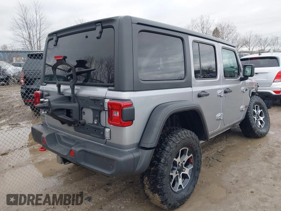 2021 Jeep Wrangler Unlimited Rubicon with VIN 1C4JJXFM6MW543912, listed as a IAAI auction lot 41902609 with 23,224 mi miles. Bid and sale history available at carsss.com. Image 4.
