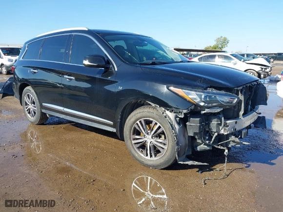 2018 Infiniti QX60 with VIN 5N1DL0MN8JC501390, listed as a IAAI auction lot 41093264 with 160,980 mi miles. Bid and sale history available at carsss.com. Image 1.