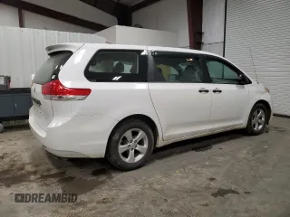 2013 Toyota Sienna L with VIN 5TDZK3DC3DS352709, listed as a Copart auction lot 50143905 with 126,059 mi miles and Salvage Title. Bid and sale history available at carsss.com. Image 3.