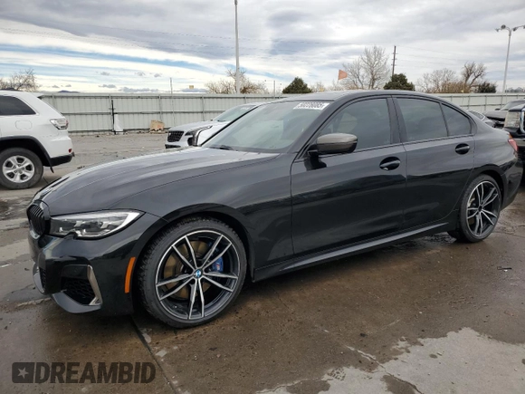 2020 BMW 3 Series M340i with VIN WBA5U7C04LFH57287, listed as a Copart auction lot 50228085 with 39,469 mi miles and Salvage Title. Bid and sale history available at carsss.com. Image 1.
