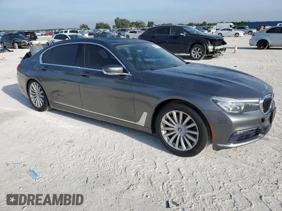 2017 BMW 7 Series 740i xDrive with VIN WBA7E4C31HGV23346, listed as a Copart auction lot 49840905 with 155,047 mi miles and Salvage Title. Bid and sale history available at carsss.com. Image 4.
