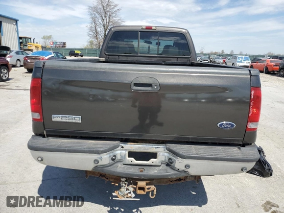 2005 Ford F-350 XL with VIN 1FTWW31P25EA80854, listed as a Copart auction lot 50900185 with Not provided miles and Salvage title. Bid and sale history available at DreamBid. Image 6.