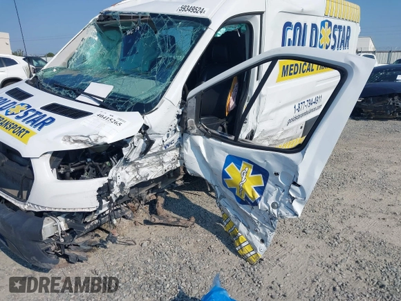 2020 Ford Transit Cargo z VIN 1FTBR1C83LKB03380, wystawiony jako IAAI lot #40415265 z przebiegiem 56 452 mil mil oraz . Historia ofert i sprzedaży dostępna na DreamBid. Obrazek 6.