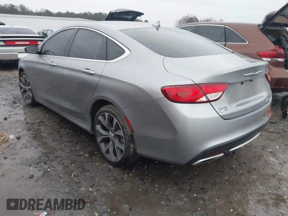 2015 Chrysler 200 C with VIN 1C3CCCCG4FN509765, listed as a IAAI auction lot 41080368 with 86,378 mi miles and . Bid and sale history available at carsss.com. Image 3.