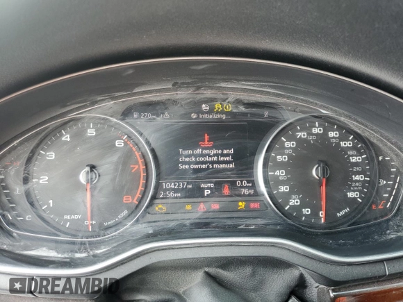 2019 Audi allroad A4 Premium with VIN WA17NAF45KA037360, listed as a Copart auction lot 41659695 with 104,237 mi miles and Non Repairable. Bid and sale history available at DreamBid. Image 9.