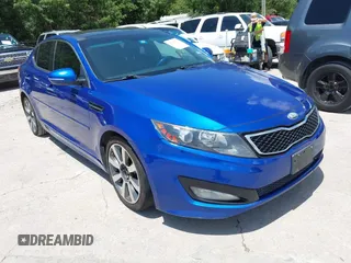 2013 Kia Optima SX with VIN 5XXGR4A68DG109342, listed as a IAAI auction lot 42757554 with Not provided miles and . Bid and sale history available at DreamBid. Image 1.