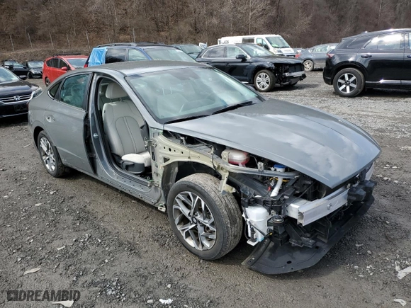 2022 Hyundai Sonata SEL with VIN KMHL64JA5NA177909, listed as a Copart auction lot 51089585 with 24,010 mi miles and Salvage Title. Bid and sale history available at carsss.com. Image 4.