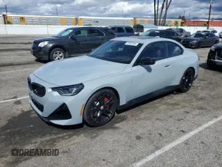 2022 BMW 2 Series M240i xDrive with VIN 3MW53CM05N8C78878, listed as a Copart auction lot 49182695 with 9,049 mi miles and Salvage Title. Bid and sale history available at carsss.com. Image 1.