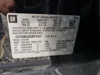 2016 Cadillac Escalade Luxury Collection with VIN 1GYS4BKJ2GR416047, listed as a Copart auction lot 71439884 with 101,118 mi miles and Salvage Title. Bid and sale history available at carsss.com. Image 14.
