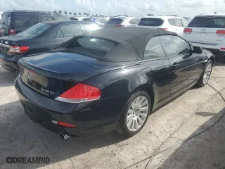 2004 BMW 6 Series 645Ci with VIN WBAEK73474B321001, listed as a Copart auction lot 75551344 with 0 mi miles and Non Repairable. Bid and sale history available at carsss.com. Image 3.