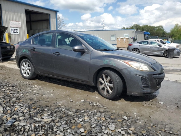 2011 Mazda 3 i Touring with VIN JM1BL1VG9B1380965, listed as a Copart auction lot 55554325 with 74,025 mi miles and Salvage Title. Bid and sale history available at DreamBid. Image 4.