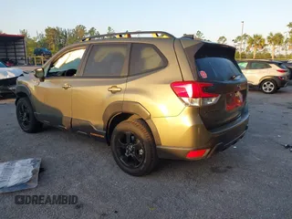 2024 Subaru Forester Wilderness with VIN JF2SKAJC8RH525194, listed as a IAAI auction lot 41697885 with 4,755 mi miles. Bid and sale history available at carsss.com. Image 3.