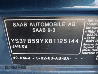 2008 Saab 9-3 SportCombi z VIN YS3FB59YX81125144, wystawiony jako IAAI lot #42152956 z przebiegiem 120 901 mil mil oraz . Historia ofert i sprzedaży dostępna na DreamBid. Obrazek 9.