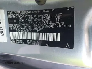 2013 Toyota Sienna XLE AAS with VIN 5TDYK3DC3DS297044, listed as a IAAI auction lot 42552470 with 143,947 mi miles and . Bid and sale history available at DreamBid. Image 9.