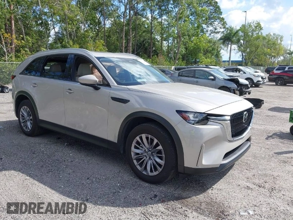 2024 Mazda CX-90 3.3 Turbo Preferred with VIN JM3KKBHD9R1186934, listed as a IAAI auction lot 41806531 with 9,751 mi miles. Bid and sale history available at carsss.com. Image 1.