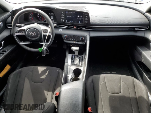 2023 Hyundai Elantra SEL with VIN KMHLM4AG7PU437139, listed as a Copart auction lot 56248595 with 104,598 mi miles and Salvage title. Bid and sale history available at DreamBid. Image 8.