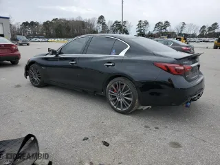 2018 Infiniti Q50 RED SPORT 400 with VIN JN1FV7AR5JM481734, listed as a Copart auction lot 48287625 with 0 mi miles and Salvage Title. Bid and sale history available at carsss.com. Image 2.