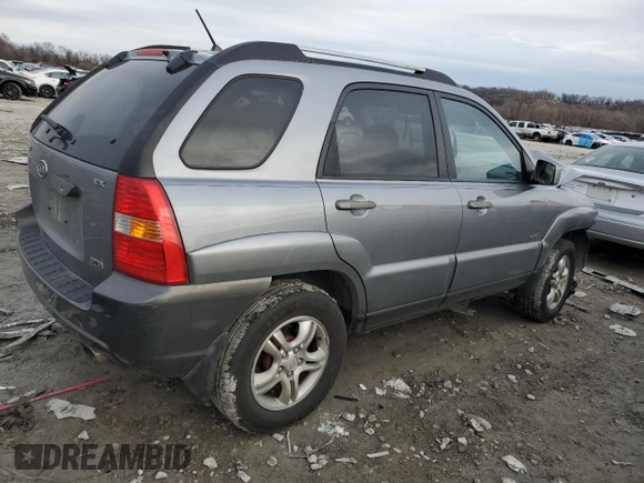 2005 Kia Sportage LX with VIN KNDJE723X57064082, listed as a Copart auction lot 86177214 with Not Provided miles and Salvage Title. Bid and sale history available at carsss.com. Image 3.