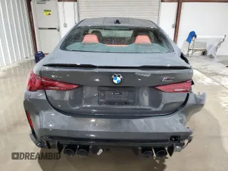 2025 BMW M4 Competition xDrive with VIN WBS33HK02SCS92678, listed as a Copart auction lot 88839855 with 4,304 mi miles and Salvage Title. Bid and sale history available at carsss.com. Image 6.