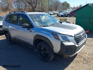 2024 Subaru Forester Wilderness with VIN JF2SKAJC8RH528841, listed as a IAAI auction lot 41747909 with 2,025 mi miles. Bid and sale history available at carsss.com. Image 1.