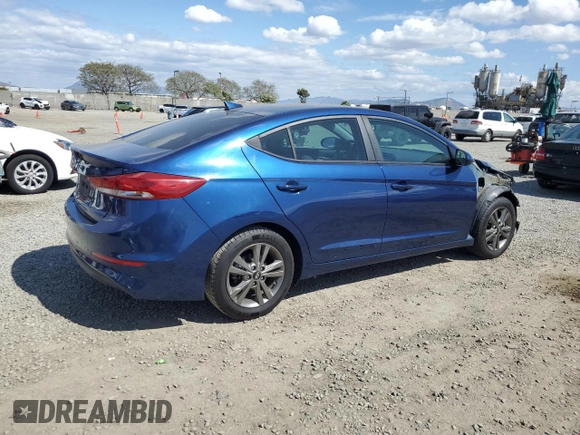 2018 Hyundai Elantra SEL with VIN 5NPD84LF9JH328863, listed as a Copart auction lot 53689475 with 77,309 mi miles and Salvage Title. Bid and sale history available at DreamBid. Image 3.