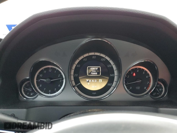 2012 Mercedes-Benz E 350 with VIN WDDKJ5KB0CF173011, listed as a Copart auction lot 43737675 with 73,005 mi miles and Salvage Title. Bid and sale history available at DreamBid. Image 9.