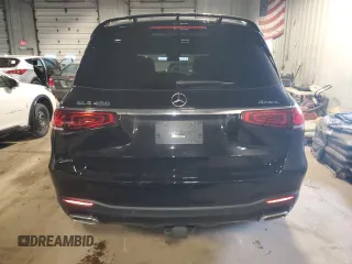 2023 Mercedes-Benz GLS 450 with VIN 4JGFF5KE8PA874580, listed as a Copart auction lot 46059574 with 12,557 mi miles and . Bid and sale history available at DreamBid. Image 6.