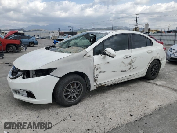 2014 Honda Civic Sedan EX with VIN 19XFB2F84EE270716, listed as a Copart auction lot 51300415 with 282,933 mi miles and Salvage Title. Bid and sale history available at carsss.com. Image 1.