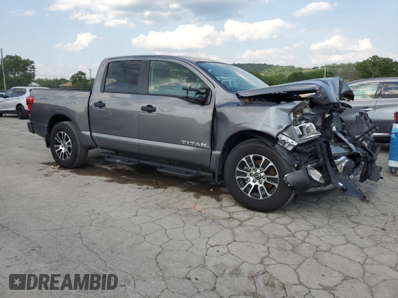 2024 Nissan Titan SV with VIN 1N6AA1EF5RN116182, listed as a Copart auction lot 59593725 with 14,201 mi miles and Salvage title. Bid and sale history available at DreamBid. Image 4.