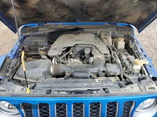 2021 Jeep Gladiator Overland with VIN 1C6HJTFG7ML585693, listed as a Copart auction lot 53058485 with 47,804 mi miles and Salvage title. Bid and sale history available at DreamBid. Image 11.