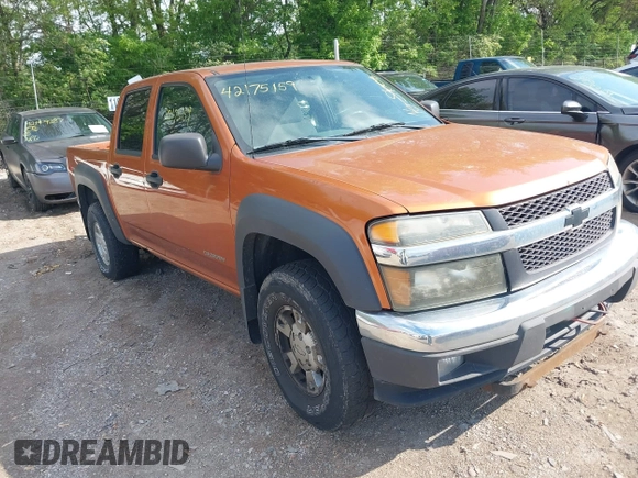 2005 Chevrolet Colorado 1SF LS Z71 with VIN 1GCDT136758169021, listed as a IAAI auction lot 42175159 with 217,734 mi miles. Bid and sale history available at carsss.com. Image 1.