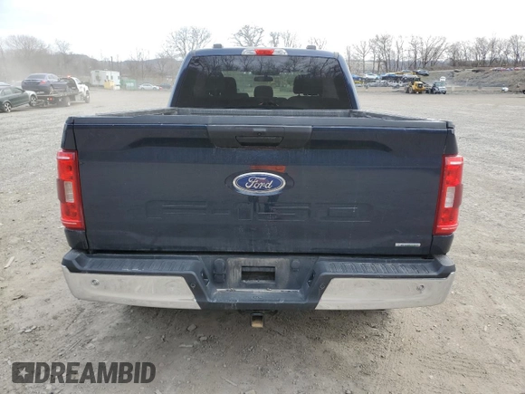 2022 Ford F-150 XL with VIN 1FTEX1EP8NFC46845, listed as a Copart auction lot 51635285 with 68,192 mi miles and Salvage title. Bid and sale history available at DreamBid. Image 6.