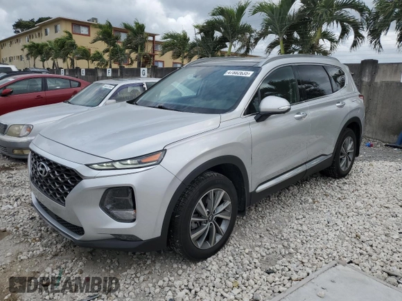 2019 Hyundai Santa Fe Limited with VIN 5NMS53AD3KH128572, listed as a Copart auction lot 47882635 with 71,550 mi miles and Clean Title. Bid and sale history available at carsss.com. Image 1.