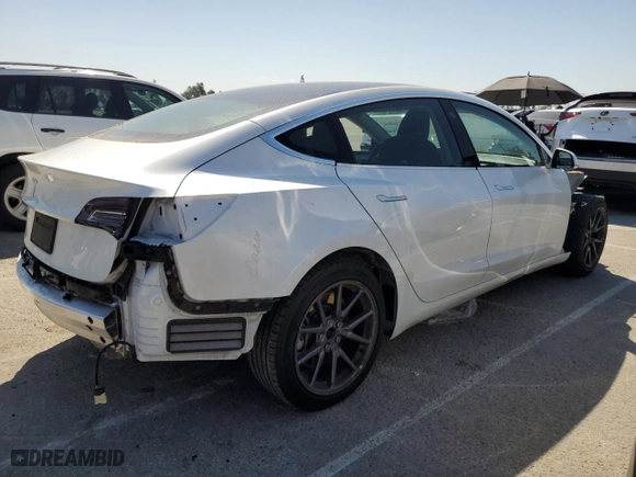 2020 Tesla Model 3 Standard Range Plus with VIN 5YJ3E1EA4LF631538, listed as a Copart auction lot 51926995 with 91,357 mi miles and Salvage Title. Bid and sale history available at carsss.com. Image 3.