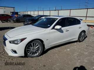 2020 Infiniti Q50 Pure with VIN JN1EV7AP0LM202042, listed as a Copart auction lot 79258394 with 92,920 mi miles and Clean Title. Bid and sale history available at carsss.com. Image 1.
