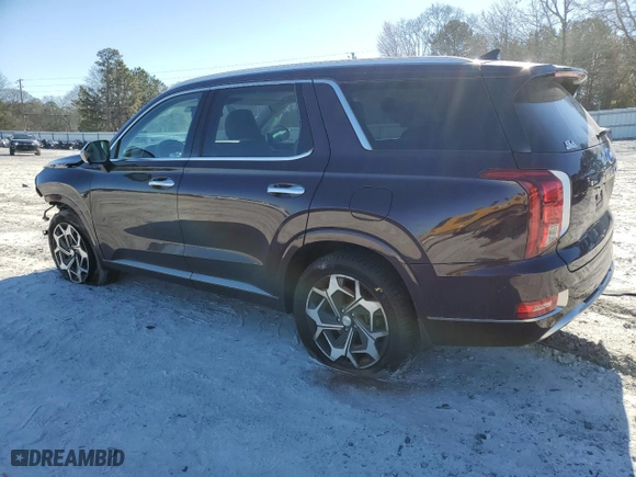 2022 Hyundai Palisade Calligraphy with VIN KM8R74HE3NU420616, listed as a Copart auction lot 46300945 with 70,861 mi miles and Salvage Title. Bid and sale history available at carsss.com. Image 2.