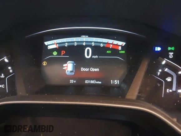 2017 Honda CR-V EX with VIN 2HKRW2H53HH658430, listed as a IAAI auction lot 41483424 with 31,883 mi miles. Bid and sale history available at carsss.com. Image 7.