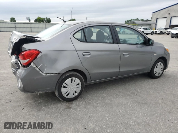 2017 Mitsubishi Mirage ES with VIN ML32F3FJ5HHF09531, listed as a Copart auction lot 58148725 with 71,594 mi miles and Salvage title. Bid and sale history available at DreamBid. Image 3.
