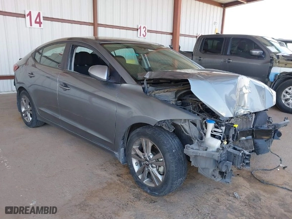 2018 Hyundai Elantra Value Edition with VIN KMHD84LF6JU632086, listed as a IAAI auction lot 41681095 with 67,734 mi miles. Bid and sale history available at carsss.com. Image 1.