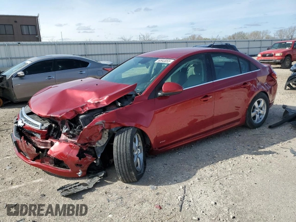 2013 Chevrolet Cruze 1LT with VIN 1G1PC5SB1D7102561, listed as a Copart auction lot 50943055 with 182,048 mi miles and Salvage Title. Bid and sale history available at DreamBid. Image 1.